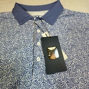 Boston Scott Golf‎ Mens Button Modern Stretch Golf Polo Shirt UPF50 
Size M NWT